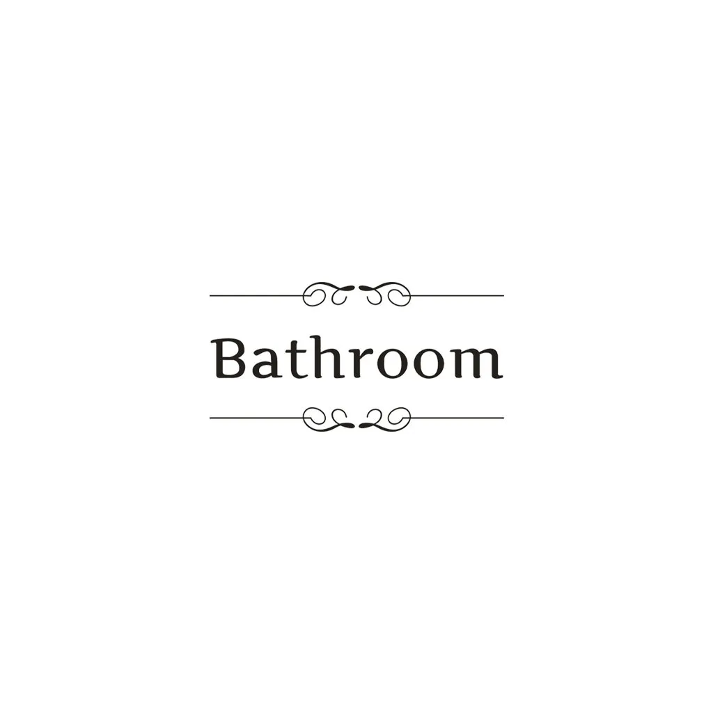 

Stickers Bathroom Home Decor Wall Sticker Decal Bedroom Door Vinyl Art Mural Decoration