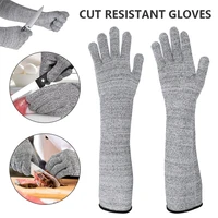 1 pair of extended anti cutting hand sleeves 19 7 inch protective arm sleeves anti cutting safety guards for outdoor work
