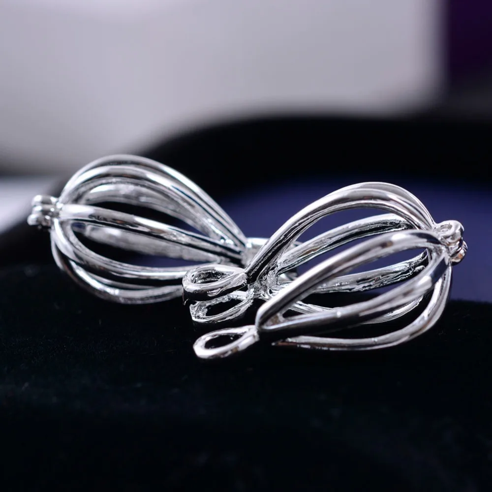 Античный серебряный цвет смешанный стиль клетка филигрань ароматерапия эфирное