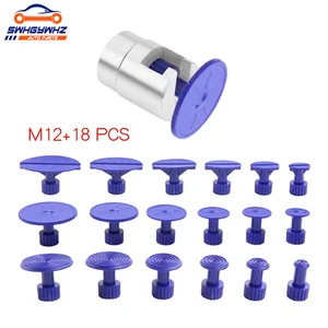 Автомобильные наконечники для ремонта вмятин из алюминиевого сплава, съемник, адаптер с головкой, винтовые наконечники для скользящего молота и вытягивающего вкладыша, 1824 шт. клеевых вкладышей