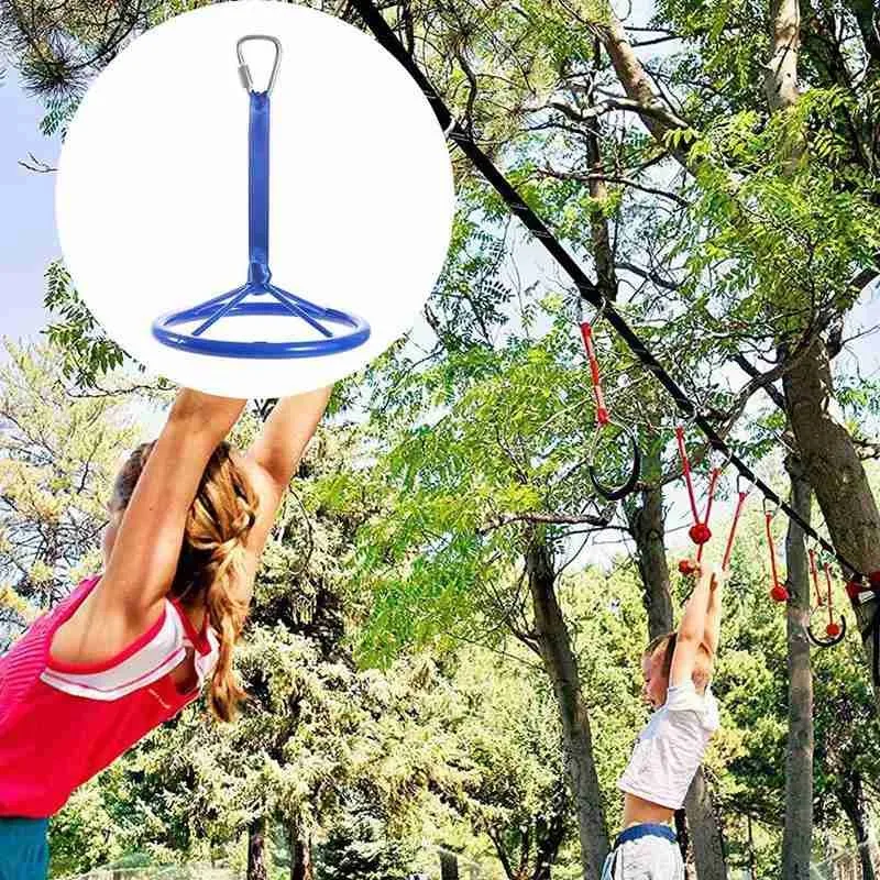 

Wheel With Safety Carabiner Kids Children Outdoor Fun Play Toy Sports Arm Strength Exercise Fitness Wheel With Safety Carabiner