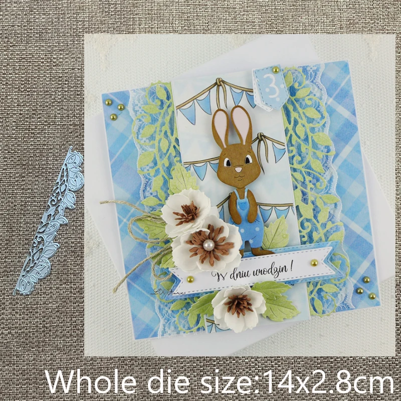 

XLDesign Craft Metal Cutting Dies stencil mold leaves strip decoration scrapbook Album Paper Card Craft Embossing die cuts