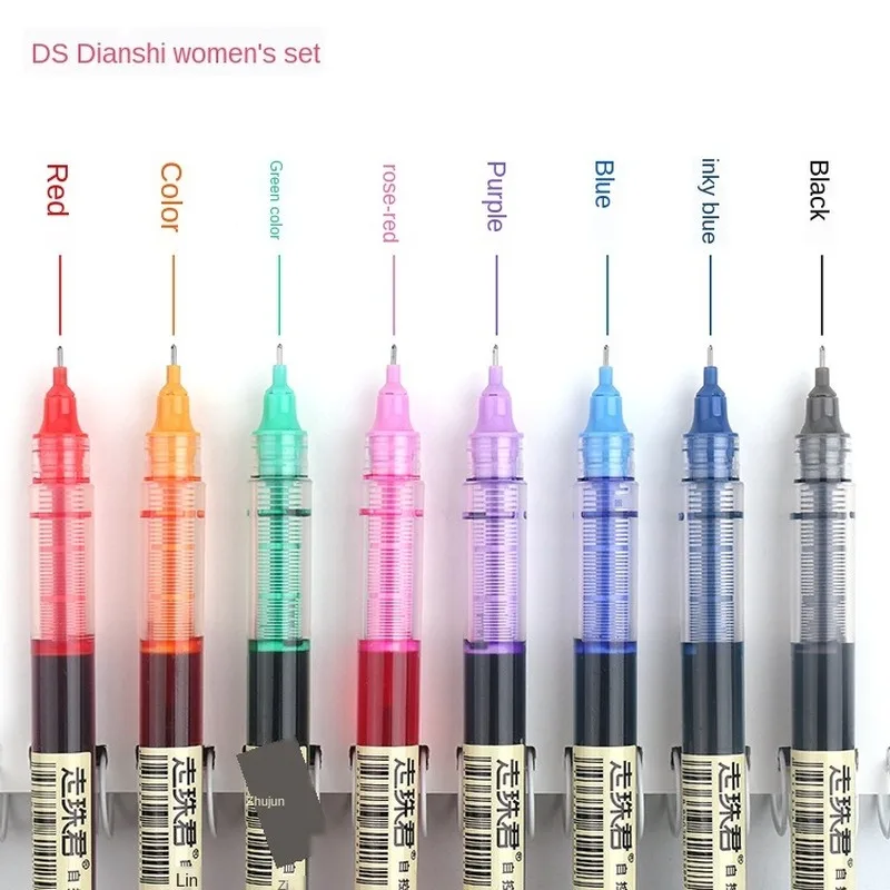 

Point stone stationery set automatic control ink pen student office walking ball test essential ballpoint pen