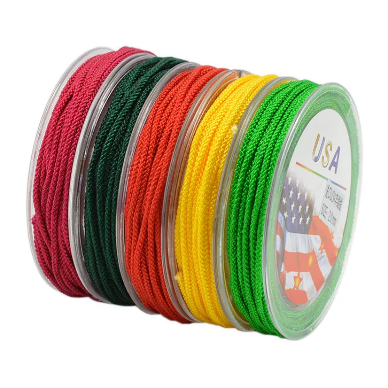 

0.8mm 1mm 1.5mm 2mm Nylon Cord Cotton Chinese Knot Macrame String DIY Tassel Beading Braided Bracelet Jewelry Making Accessories