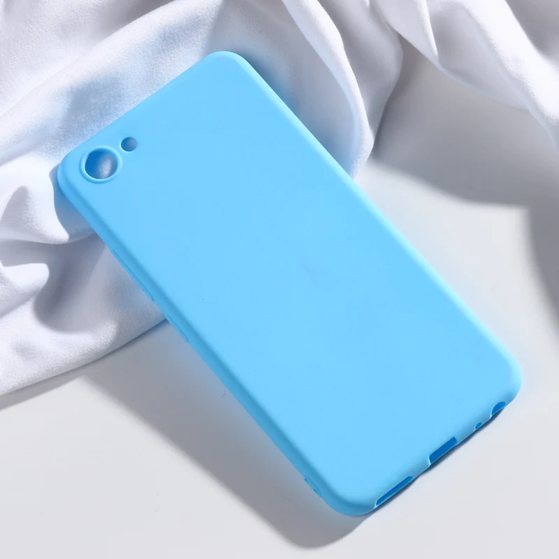 Конфеты чехол для Vivo Y81 Y91 Y83 Pro Y71 Y69 Y66 Y67 Y55 Y53 Y22 Y21 Y25 Y53 чехол s силиконовый чехол для Vivo IQOO NEO Z5X X9S X9 Plus чехлы - Цвет: SkyBlue