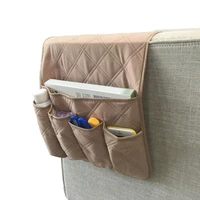 new waterproof anti slip sofa chair arm rest 5 pocket organizer couch remote control storage bag magazines sundries storage bags