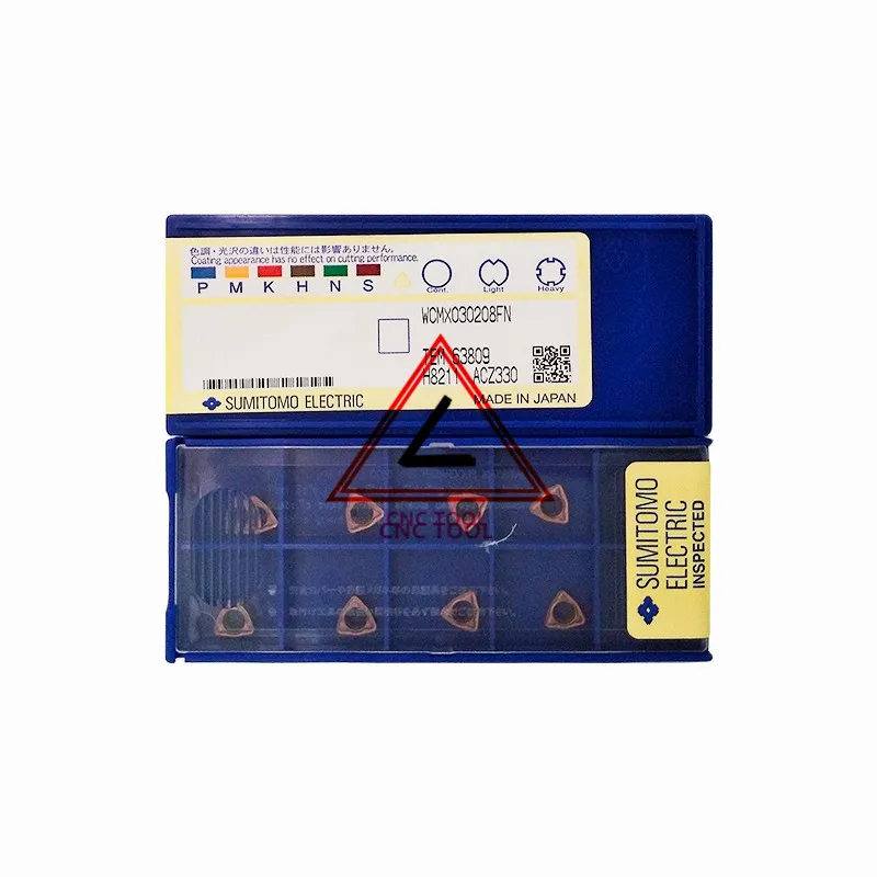 

WCMX 030208 -FN прибор для резки, чип330, 10 шт., оригинальный японский режущий инструмент Sumitomo