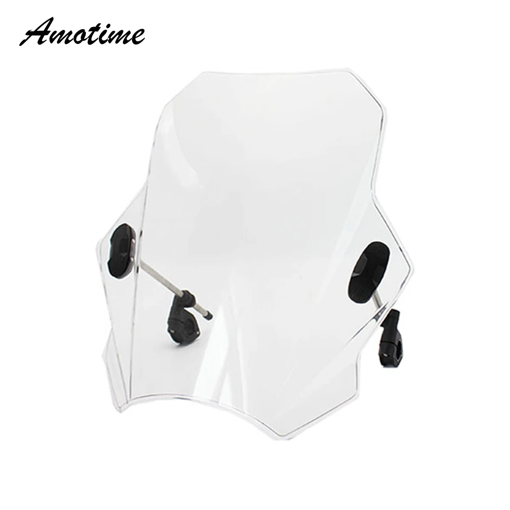 Универсальный Регулируемый ветрозащитный экран для мотоцикла совместим с рулем