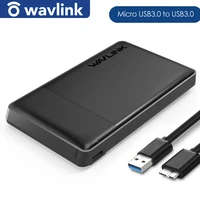 wavlink sata usb 3 0 hard drive enclosure uasp external case for 7mm 9 5mm 2 5%e2%80%9d inch satahddssd with usb cable screwdriver