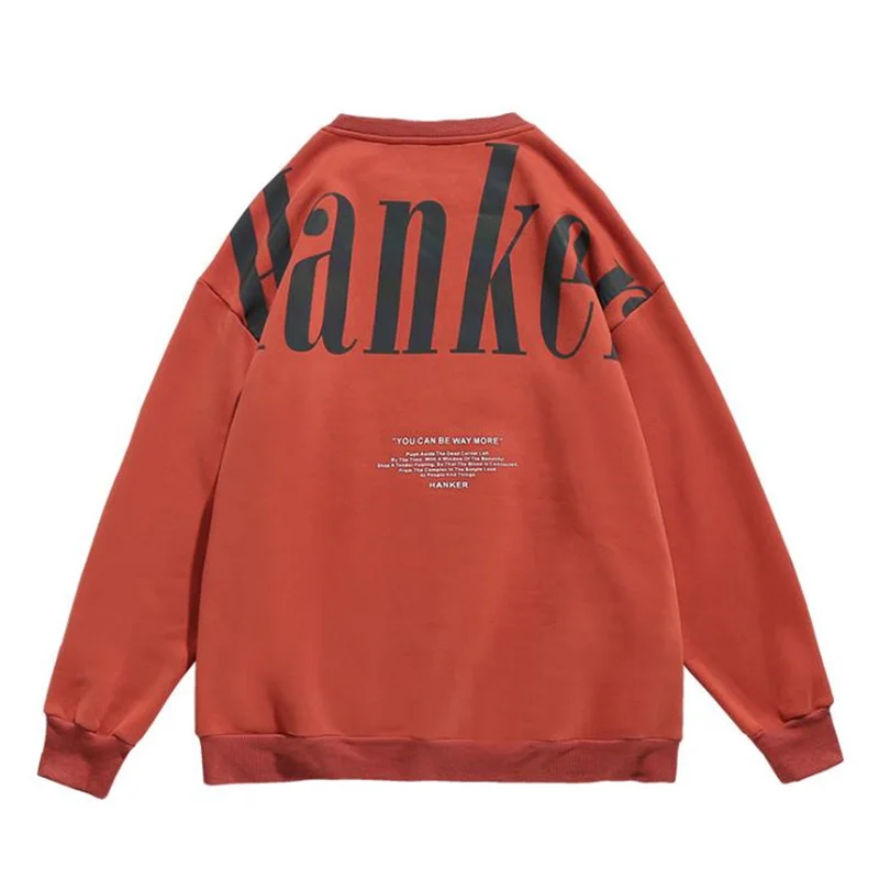 

Толстовка мужская с капюшоном, Повседневная модная худи в национальном стиле, Свободный Топ со светоотражающими надписями, весна-осень