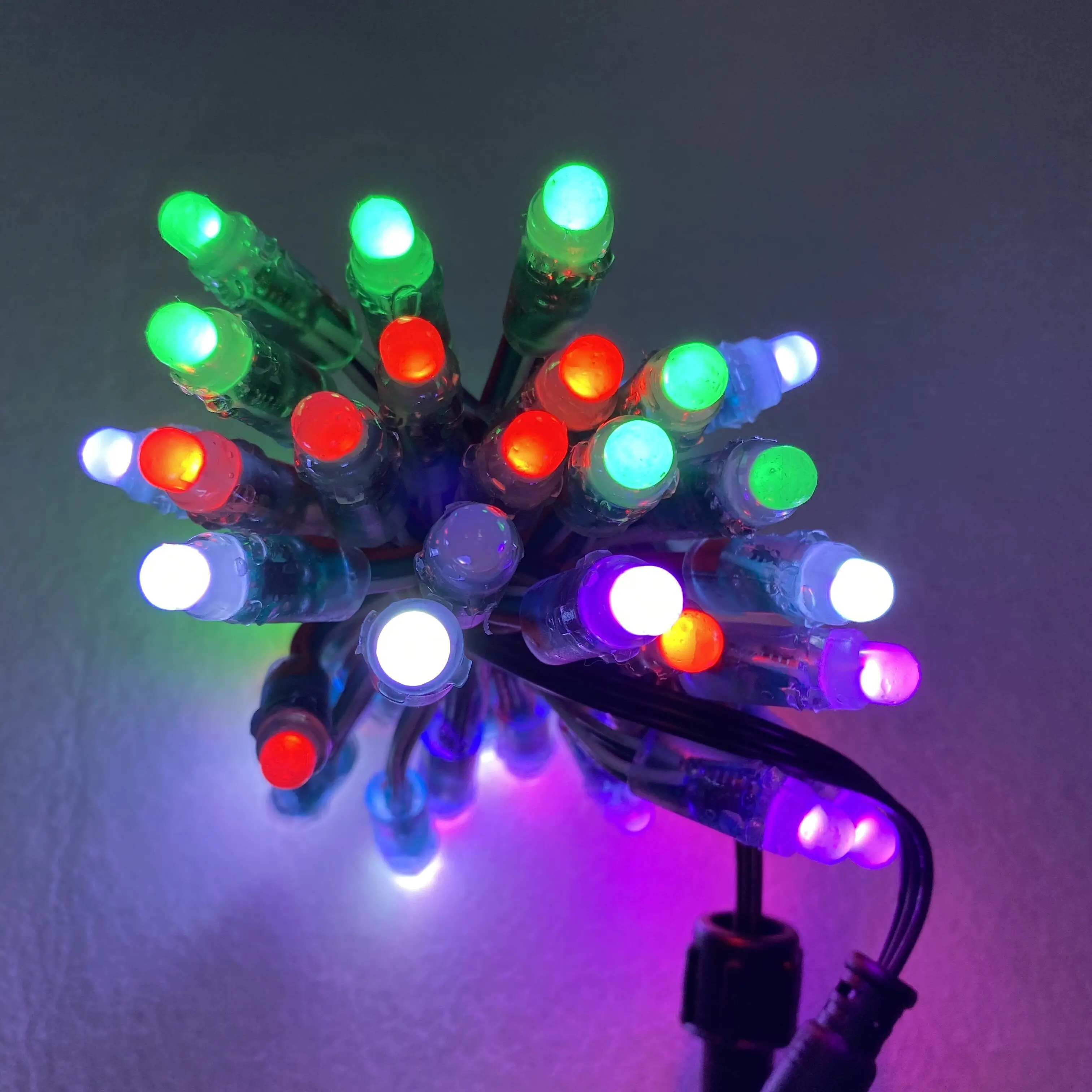 Акция! 50 узлов/WS2811 IC/DC5V/IP68/bullet/12 мм/умный пиксельный узел/3-дюймовый расстояние/24AWG