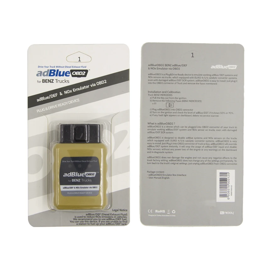Эмулятор OBD2 для Евро 4/5/6 для Volvo для грузовика Scania AdBlueobd2 коробка для RENAULT/IVECO DAF эмулятор Adblue