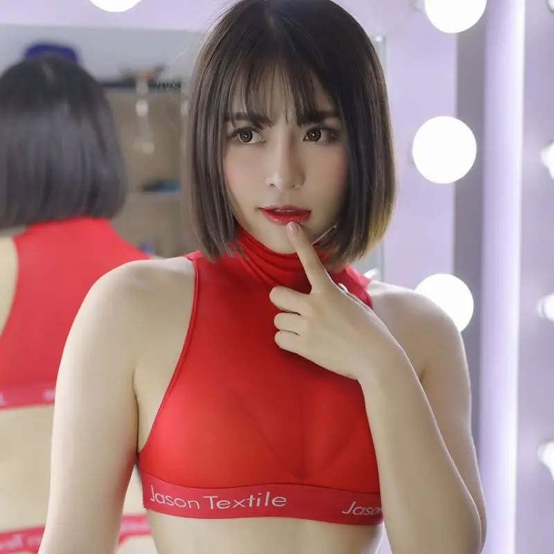 Сексуальный соблазнительный бюстгальтер прозрачный облегающий жилет водолазка