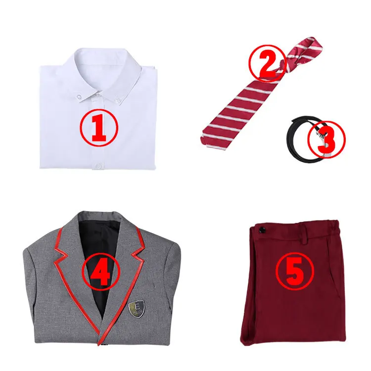 4 шт. новые серийные костюмы для косплея Элит сезона школьная форма взрослых