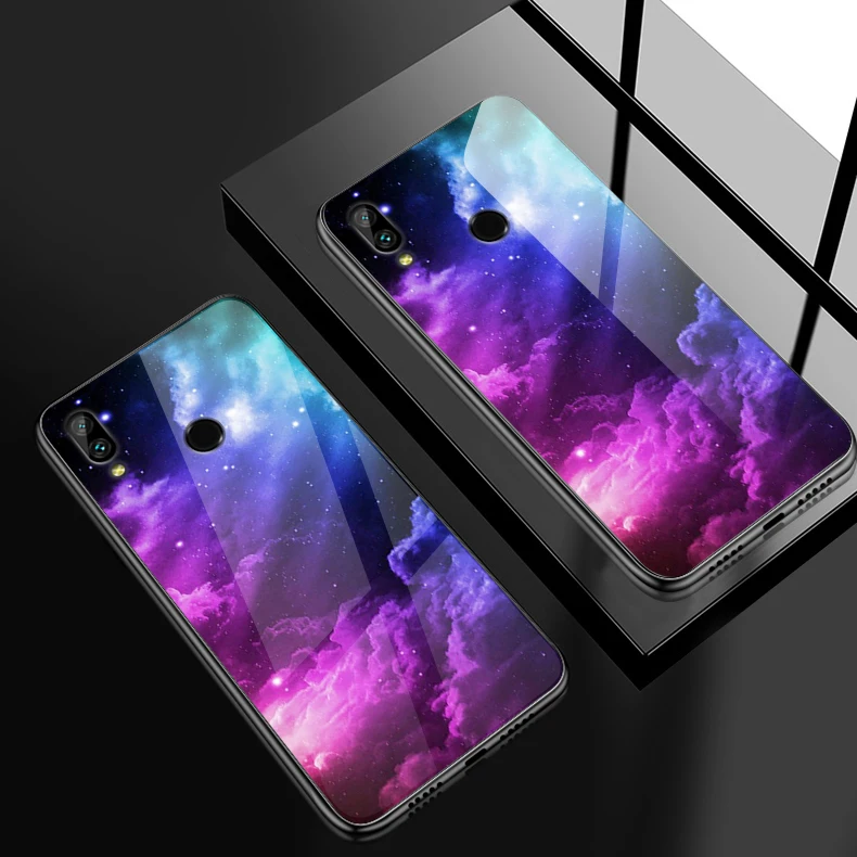 W130 Чехол для телефона для Huawei Honor 6X 7A 7C 7X 8A 8X9 облегченное закаленное стекло крышка Y6 Y9 Y7 премьер-профессионал Magic2 защиты оболочки - Цвет: W130