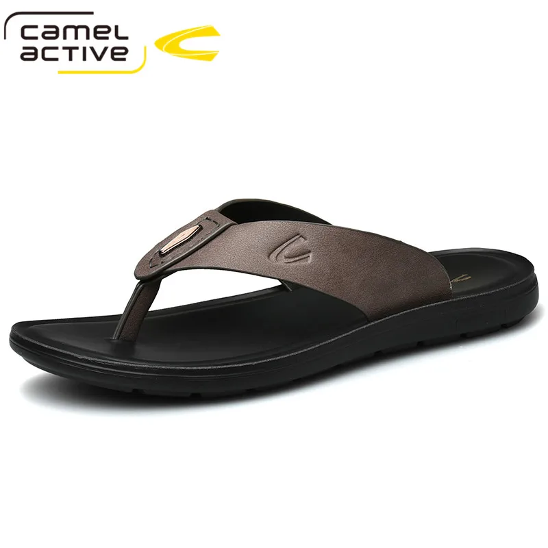 Мужские кожаные шлепанцы Camel Active Повседневная пляжная обувь кроссовки летняя