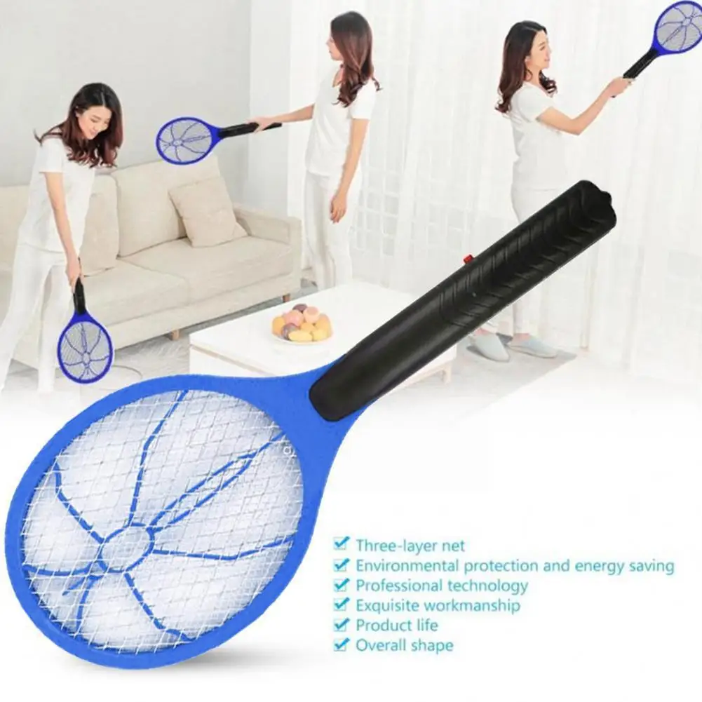 

Электрическое устройство для уничтожения насекомых, Беспроводная Аккумуляторная Электрическая мухобойка, ракетка для насекомых, устройст...