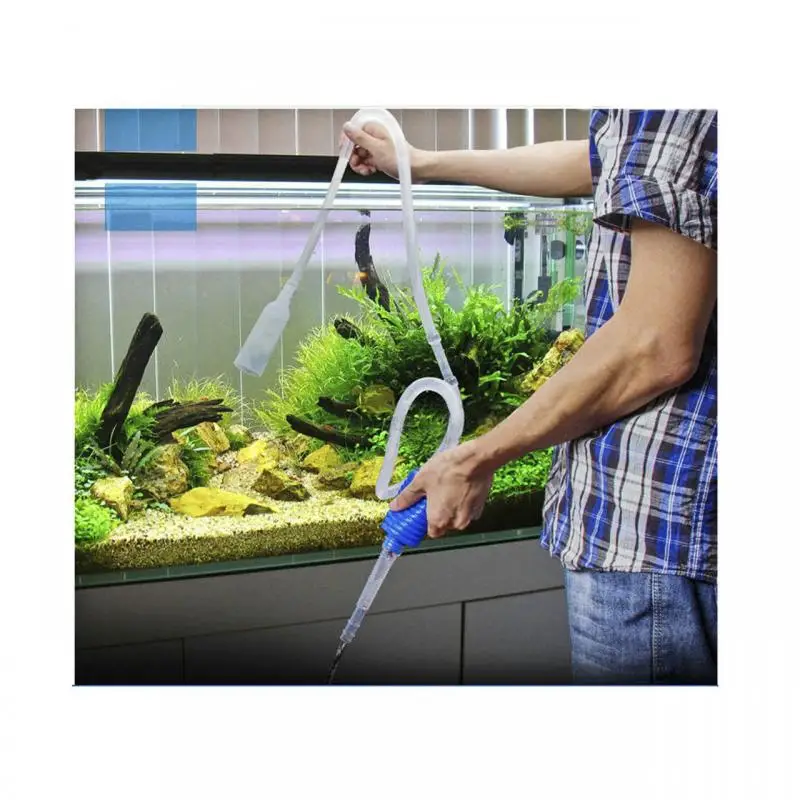

Quality Aquarium Gravel Cleaner Vacuum Handheld Siphon Pump With Filter Nozzle Fish Tank Water Changer Air Pump Accessories