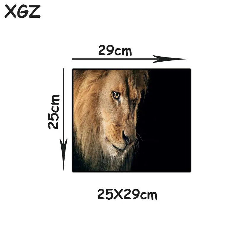 XGZ большой коврик для мыши Черный замок край животное лев на заказ офисная