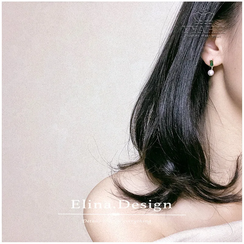 

2020 Young luxury fashion pearl Earrings, Japanese and Korean female Earrings