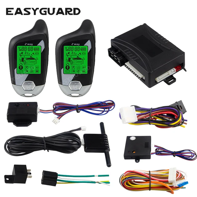 Easyguard-充電式リモコンカーアラーム、ユニバーサルキーレス