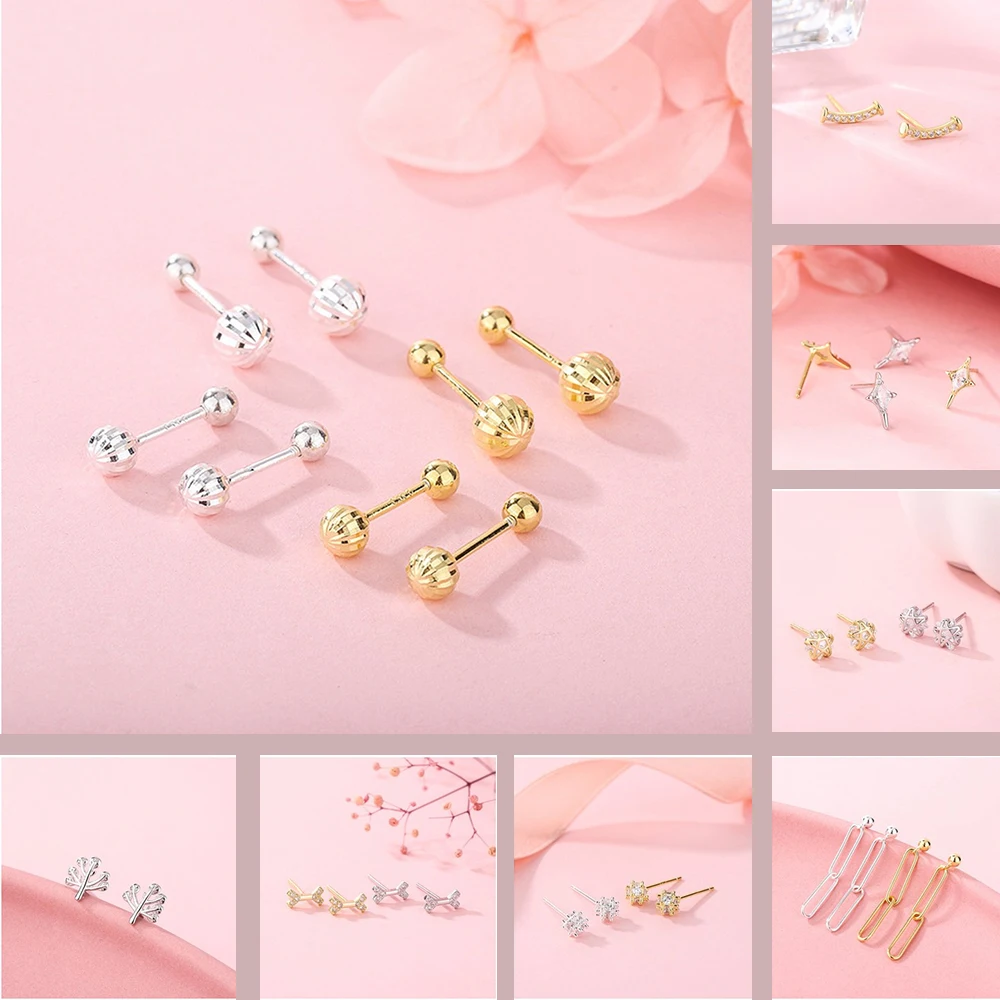 

Женские серьги с цирконом, серебро пробы, 20 видов