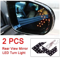 2pcs 14 smd car turn signals arrow panel led turning light for car auto rear view mirror indicator turn signal lamp 12v dc