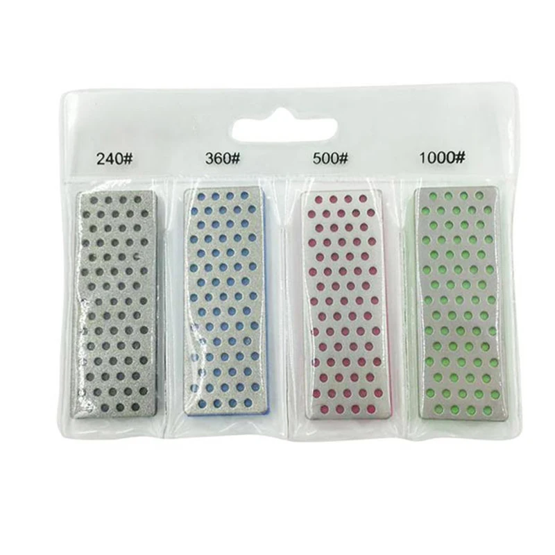 

4pcs/Set Diamond Sharpening Stone For Ski Edges Skiing Professional Knife Sharpener 240 360 500 1000 Grit Tool Set Professional