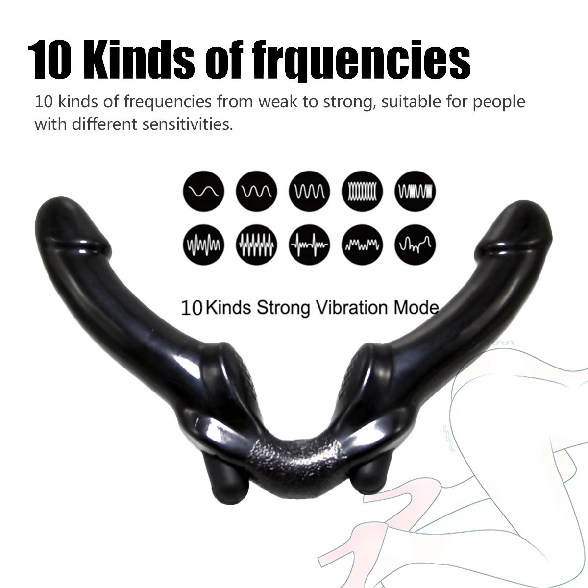 Двухсторонний пенис секс-игрушки для лесбиянок женщин эротический страпон без