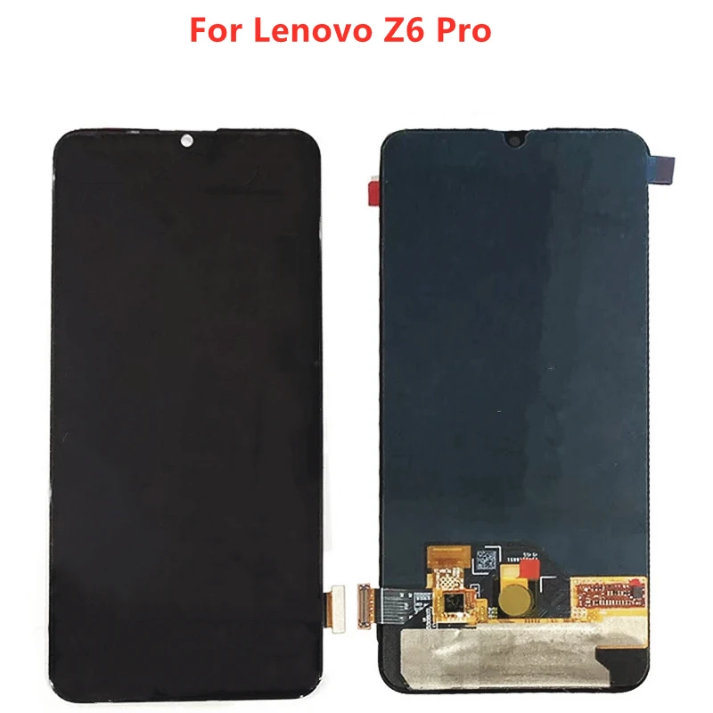 Оригинальный ЖК-дисплей 6,39 дюйма AMOLED для Lenovo Z6 Pro, Z6Pro, L78051, L78121, сменный сенсорный экран с цифровым преобразователем в сборе