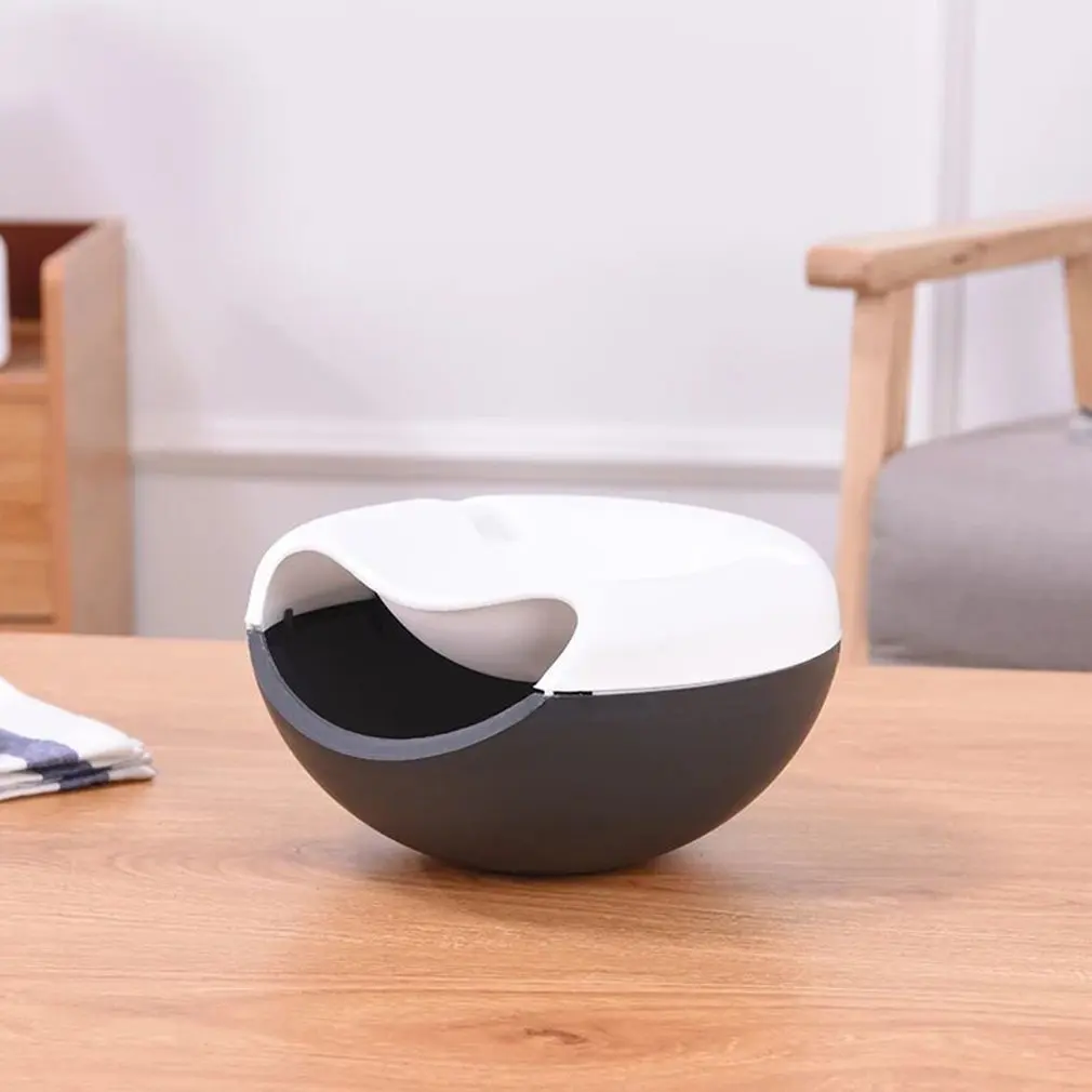 Двухслойные семена дыни блюдо гостиная пластиковая сухая Фруктовая корзина