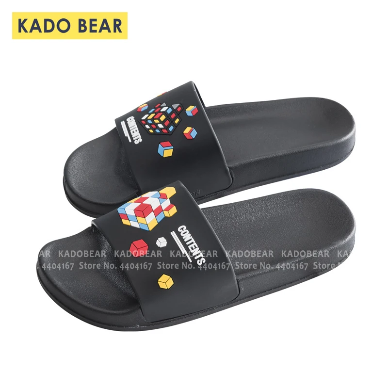 Детские летние домашние тапочки для мальчиков Сандалии унисекс с героями