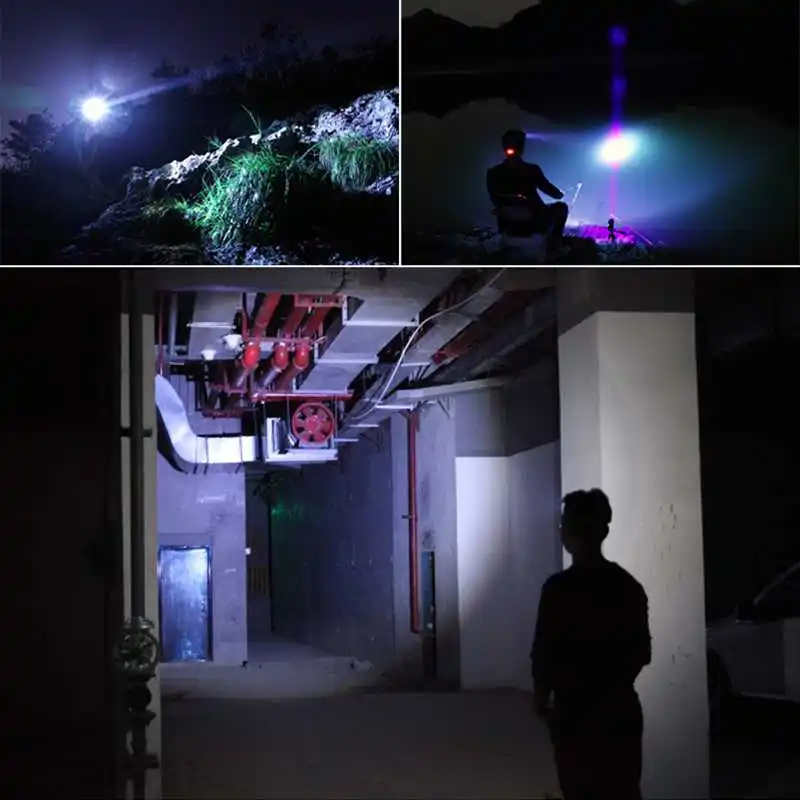 

XML T6 Zoomable Led Headlight Waterproof 3 Modes Headlamp Rechargeable Head Torch Light With 18650 Battery+Car Charger