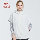 Astrid 2019 Осень новое поступление топ белая куртка женская плюс размер короткий тренч модное пальто с капюшоном осенняя куртка для женщин AS-6139