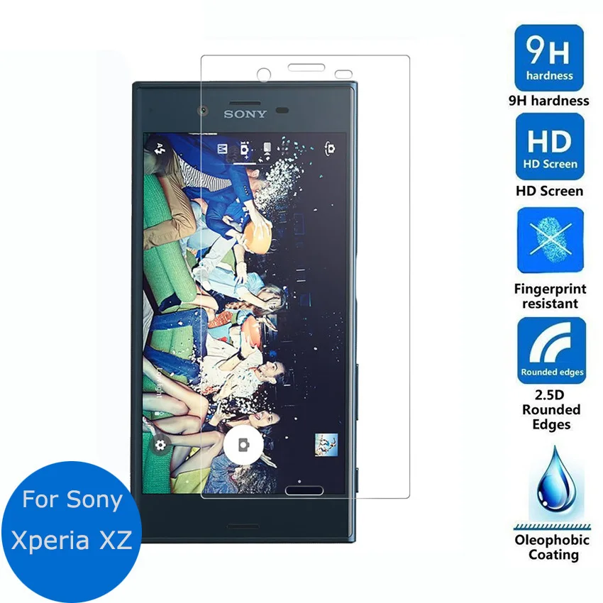 

2 шт. для sony xperia xz закаленное стекло Защита для экрана 0,26 мм Передняя защитная пленка для sony xperia xz dual f8332 защита