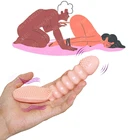 Популярный вибратор на палец для стимуляции точки G, звездного клитора, женский оргазм для пар, игры для взрослых