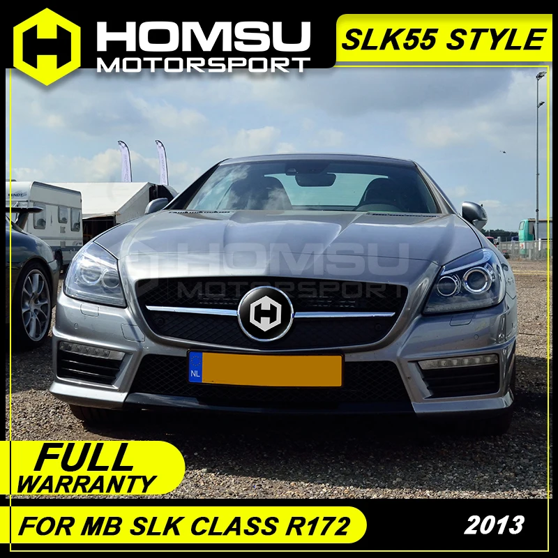 SLK55 Стиль FRP Неокрашенный корпус комплект передний задний бампер боковые юбки