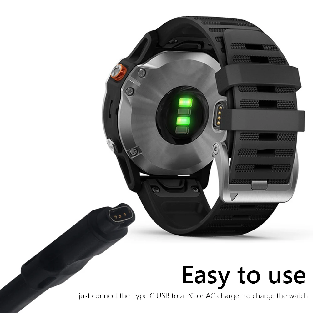 USB-кабель для зарядного устройства типа C Garmin Fenix 5/5S/5X/6/6S/6X шнур плавать 2/2S SQ Vivoactive