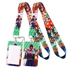 LB1692 шнурок для ключей из японского аниме Невероятные приключения Джоджо, Обложка для удостоверения личности, держатель для пропуска, брелок, аксессуары, подарки