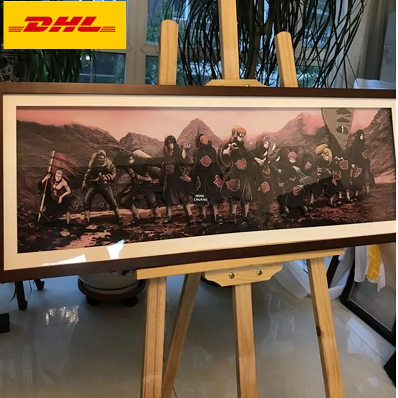 3D стереограф Наруто мультяшная декоративная картина Акацуки ручная работа