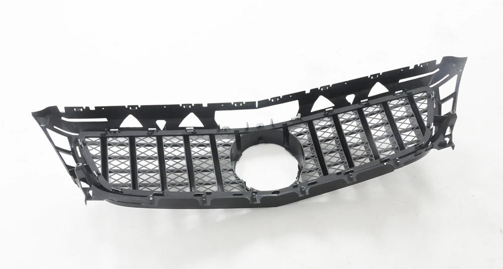 

New Car Exterior Upper Racing Grills For Mercedes Benz CLS Class W218 GT R 2011-2014 Front Grille Silver ABS Grating Bracket