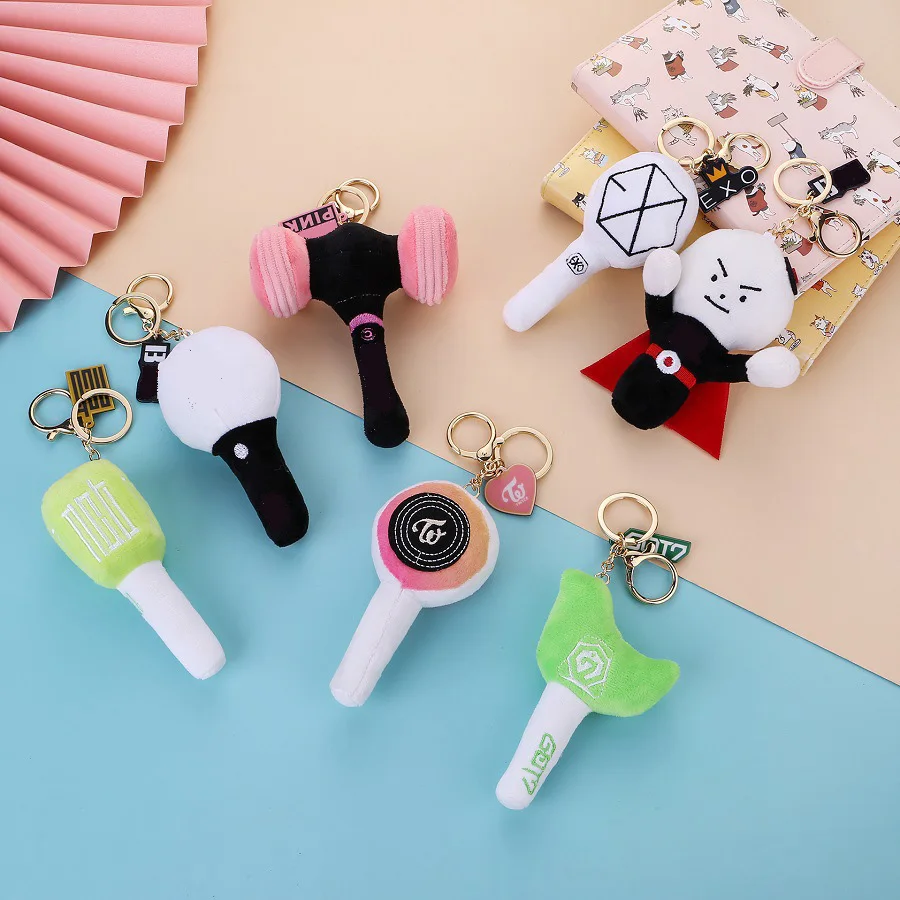 Хит продаж брелок из мягкой плюшевой ткани для ключей с Kpop группой Bangtan