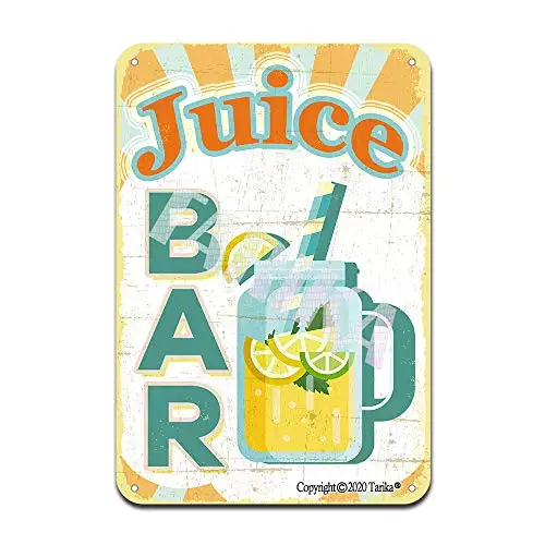 

Juice Bar Iron Poster Painting Tin Sign Vintage Wall Decor for Cafe Bar Pub Home Beer Decoration Crafts
