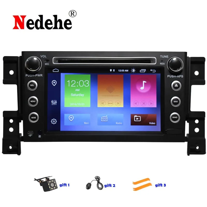 Nedehe 4G RAM Android 10 автомобильный dvd плеер для Suzuki grand vitara автомобильное радио стерео GPS