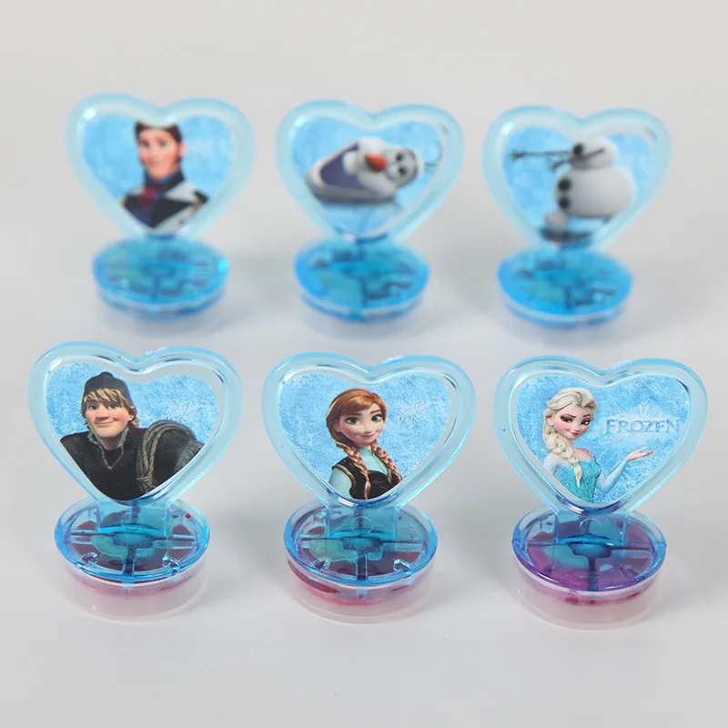 6pcs Disney Frozen Elsa Princess Seal Stamper Teacher Stamp Set Craft Stamps Stationery Party Supplies Girls Favors Gifts | Дом и сад