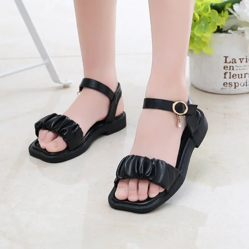 

2021 New Fashion Korean Summer Sandals for Girls Kids Breathable Cute Slides Children's Gladiator Sandals Female Roman Shoes