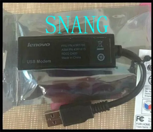 Для PN 43R1786 для Lenovo внешний USB модем 56K V.92 с набором данных и факсом Windows