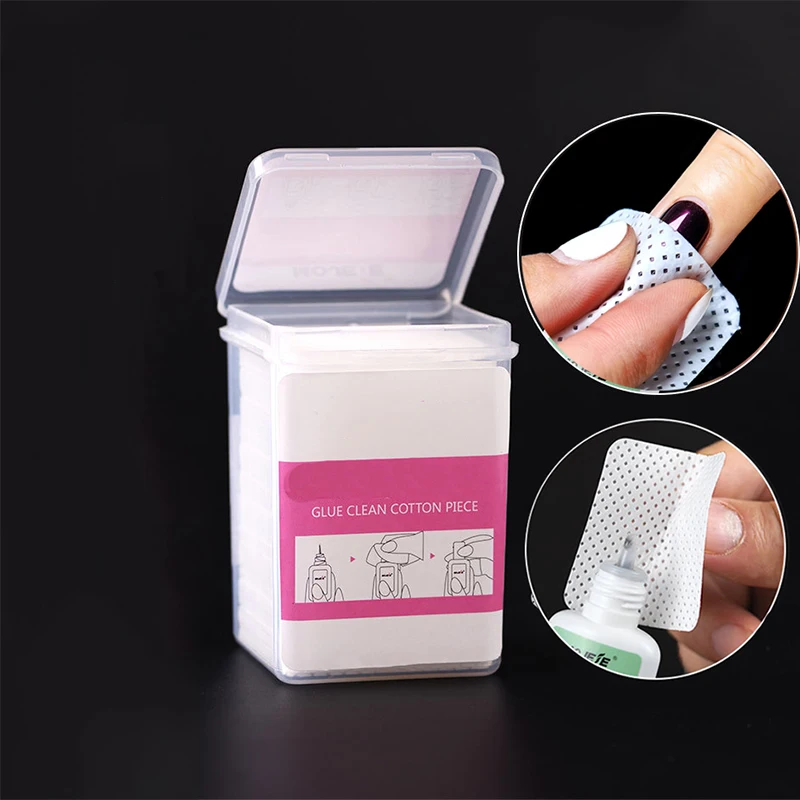 

200Pcs Nail Polish Remover Cotton Pad UV Gel Tips Remover Cleaner Paper Pad Lint-Free Napkins Nails Polish Art Cleaning Manicure