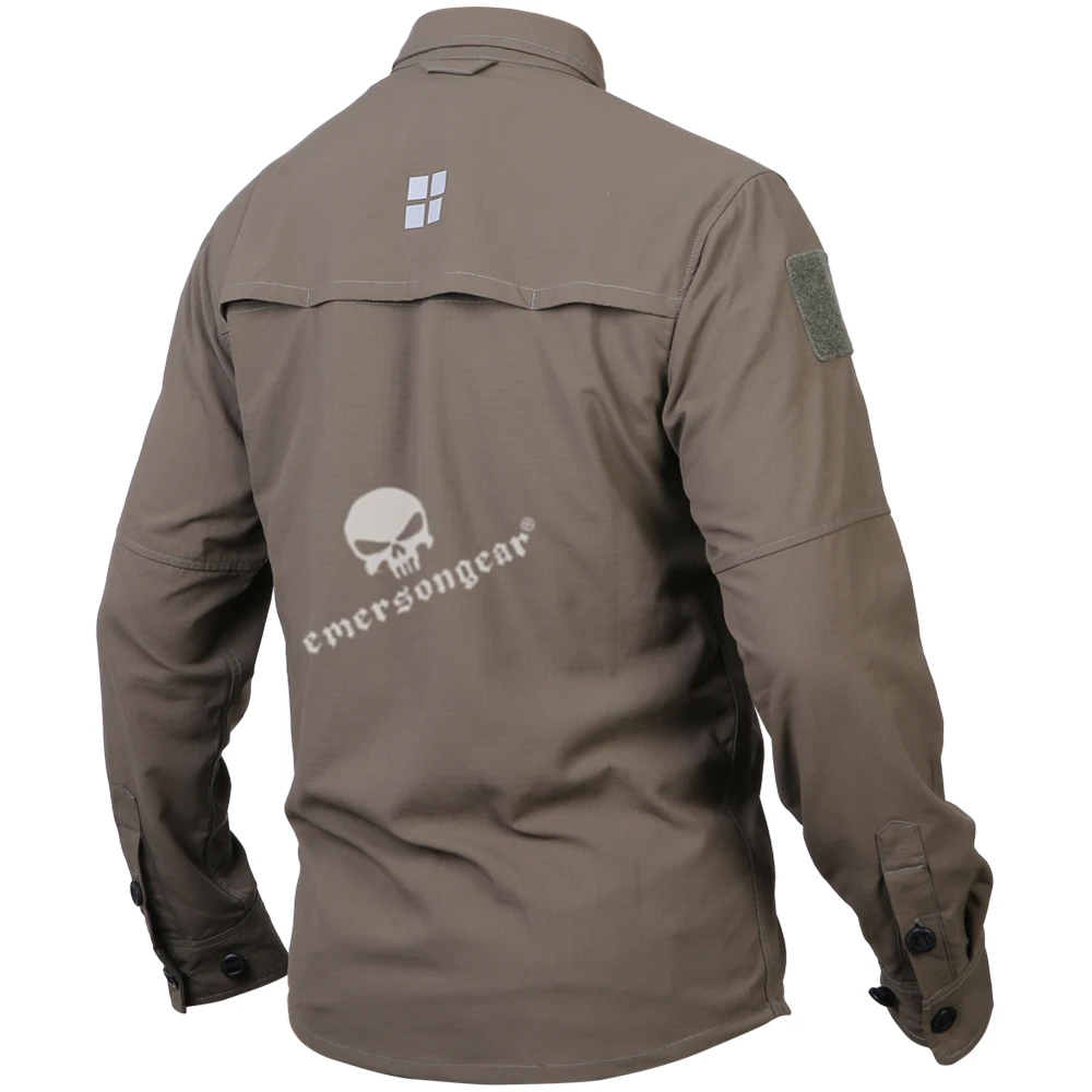 Emersongear Мужская рубашка с синей этикеткой Защитная тактическая растягивающаяся
