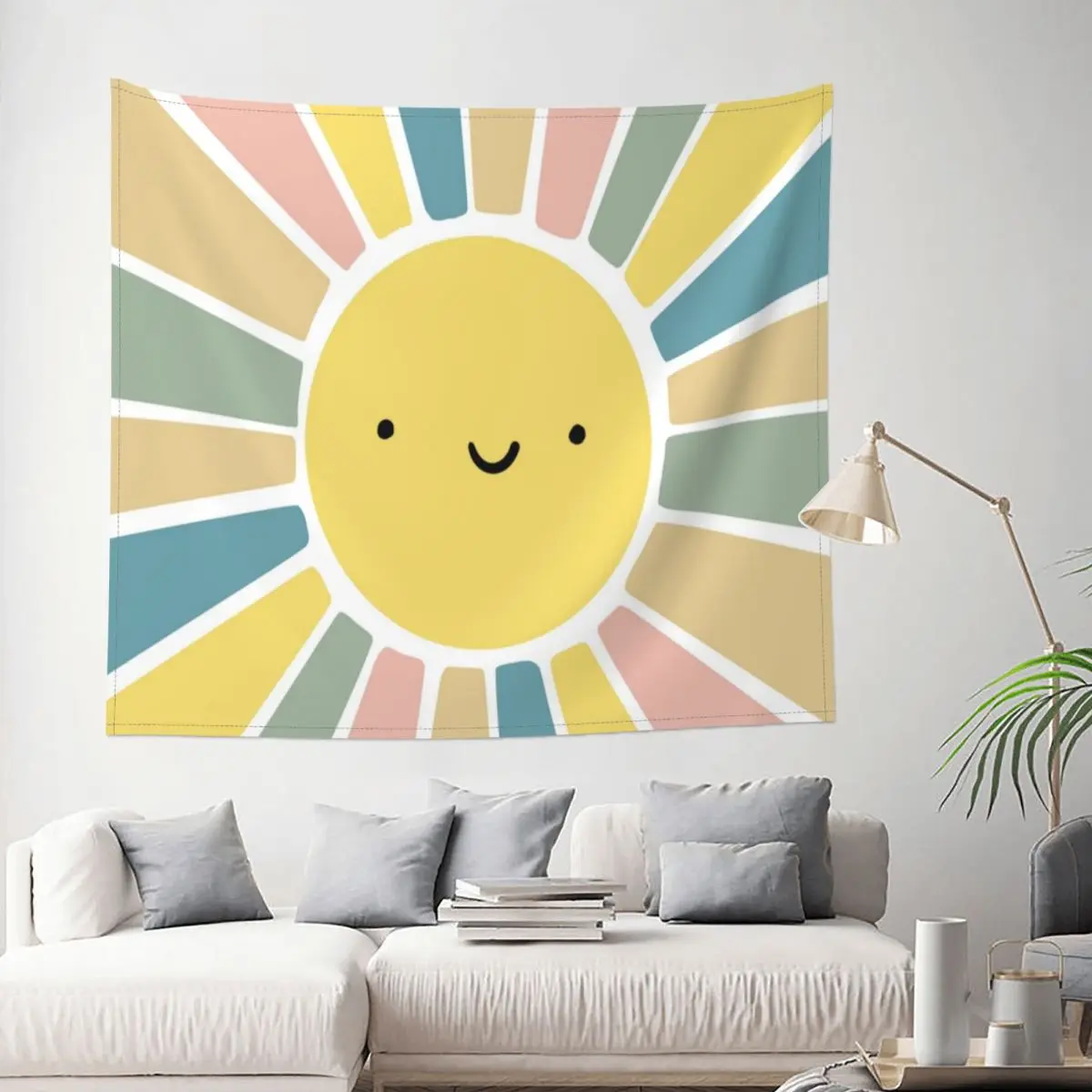 

Sunshine Tapestry Sun Moon Art Vintage Decoration Wall Room Home Decor Hanging Bedroom Kawaii Aesthetic Style